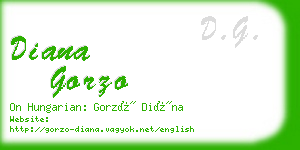 diana gorzo business card